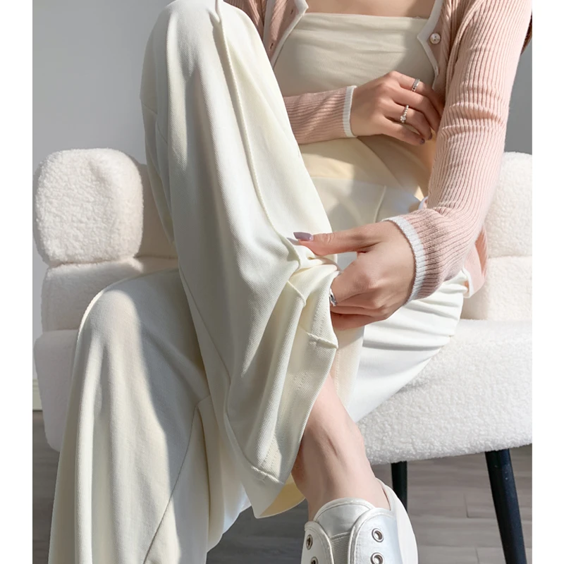 米度丽孕妇裤夏季薄款外穿低腰阔腿裤2023新款小个子孕妇装夏装