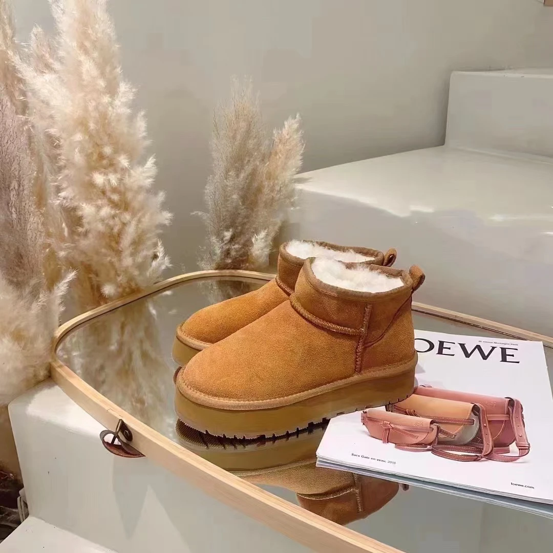 【雪地靴】秋冬加绒保暖百搭中筒雪地靴X1138-欧韩穿搭