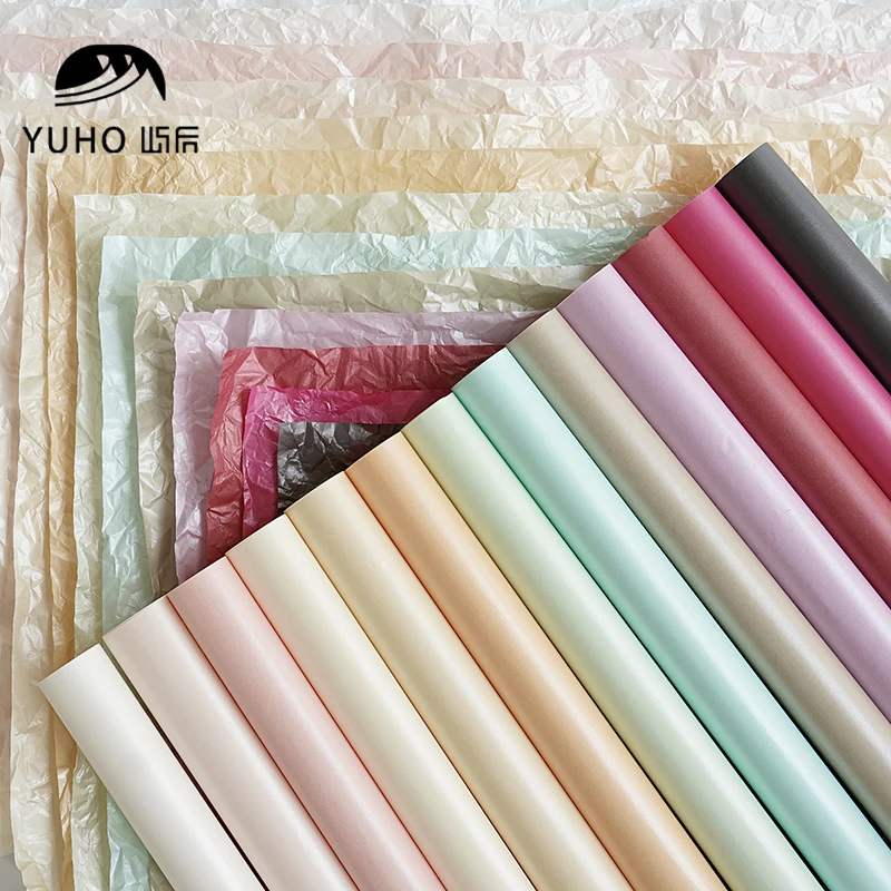 屿后 38g加厚珠光雪梨纸鲜花花束内衬包花纸甜品烘培专用diy材料