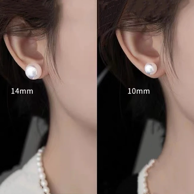 梦银格 足银耳饰 s999银耳钉气质百搭法式轻奢耳环简约小众复古