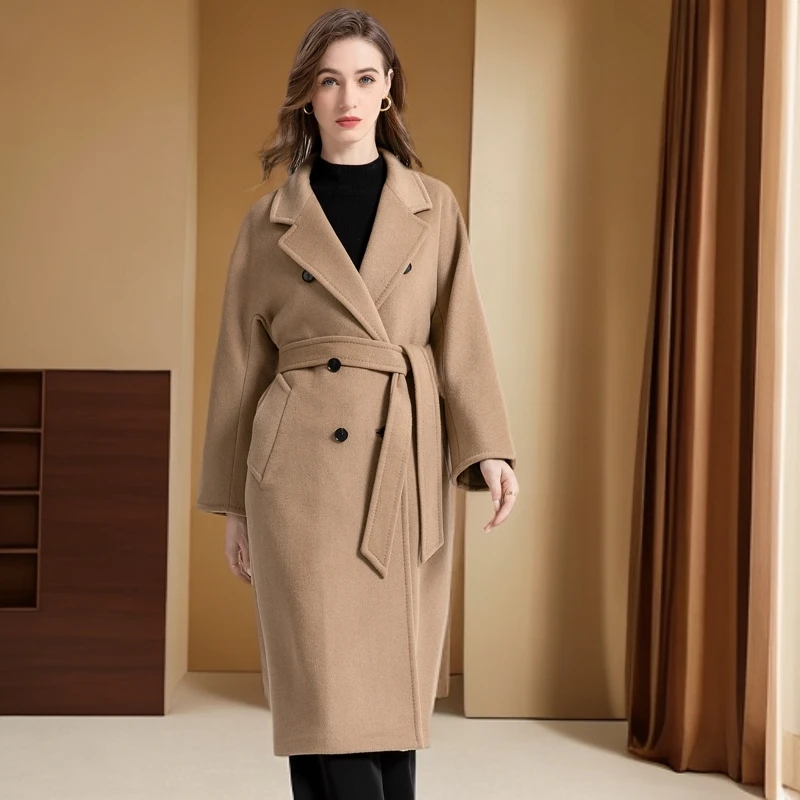 TUOZHONGWANG/驼中王驼绒双面呢大衣经典版801长款气质时尚秋冬