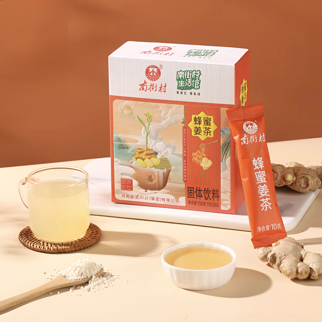 babhuecui/南街村南街村蜂蜜姜茶红糖姜茶红枣姜茶多口味三件套