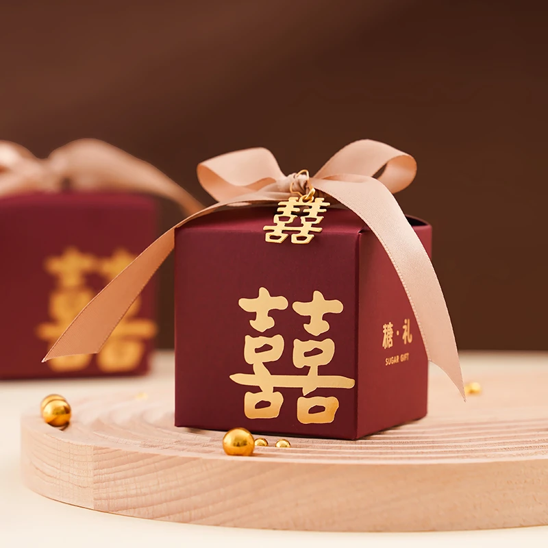 喜糖盒子结婚网红喜糖盒ins风订婚伴手礼盒新款糖果盒礼品盒空盒