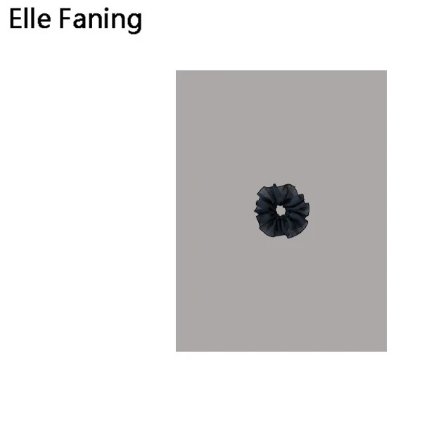 芒果优选-泡泡纱纯色超大发圈