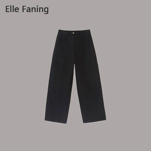 芒果优选-理想三旬时髦腔调高腰阔腿工装裤