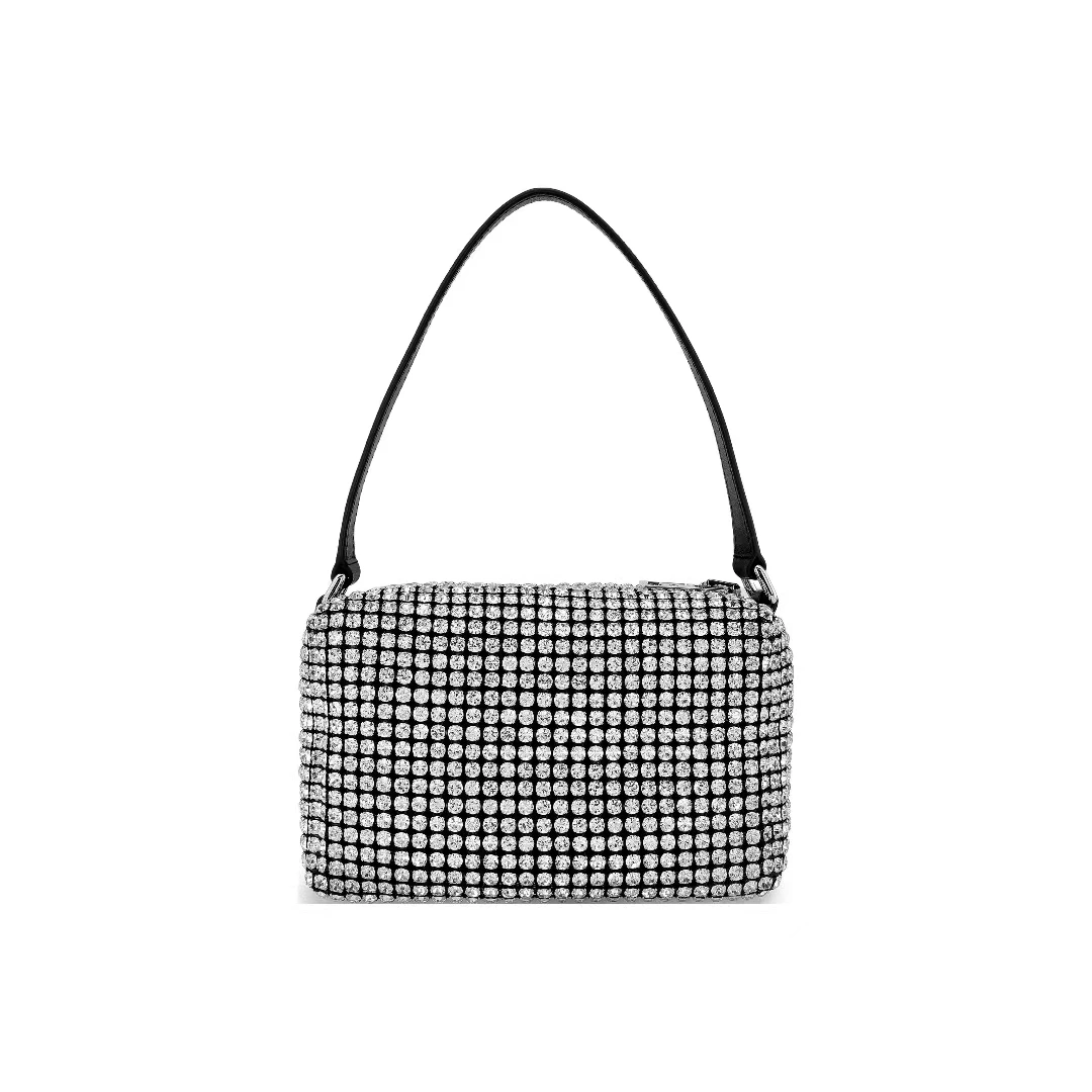 AlexanderWang亚历山大王 heiress白钻牛皮中号女款单肩手提包