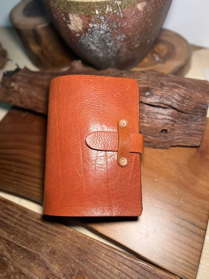 牛皮活页本记事本日记本手账本简约复古油蜡皮本子