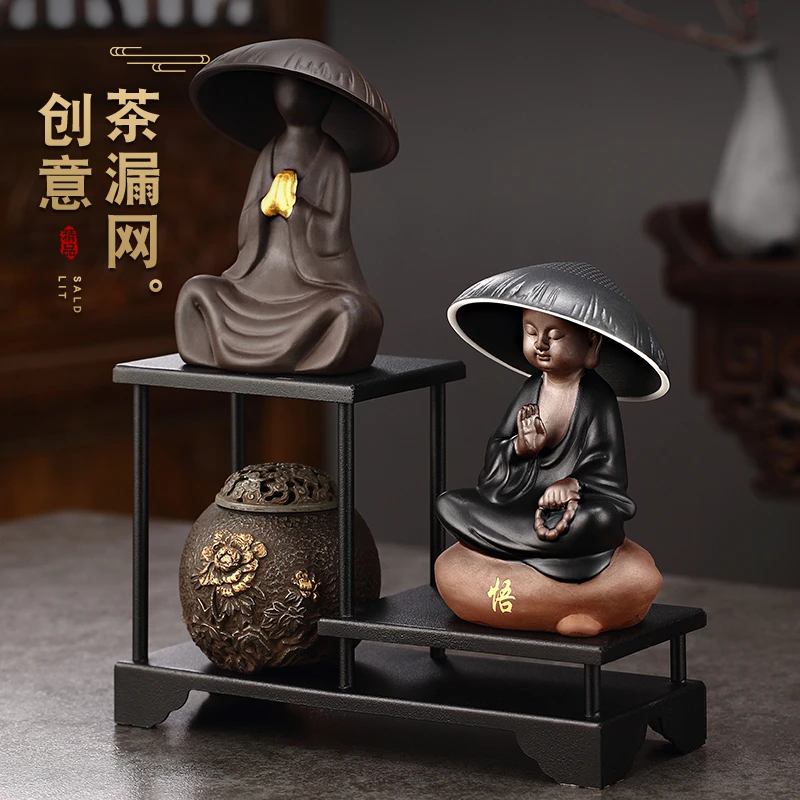 紫砂茶漏茶滤茶宠摆件家用茶叶过滤网过滤器滤茶器茶玩茶漏茶具