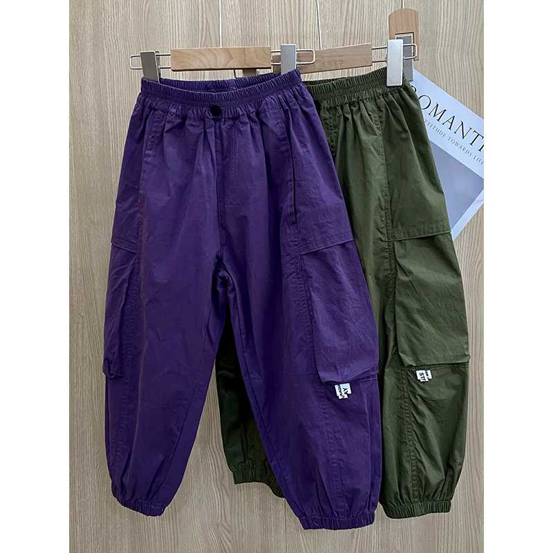 【夏季薄款】儿童长裤中大童洋气休闲裤童装防蚊裤宽松速干裤纯棉