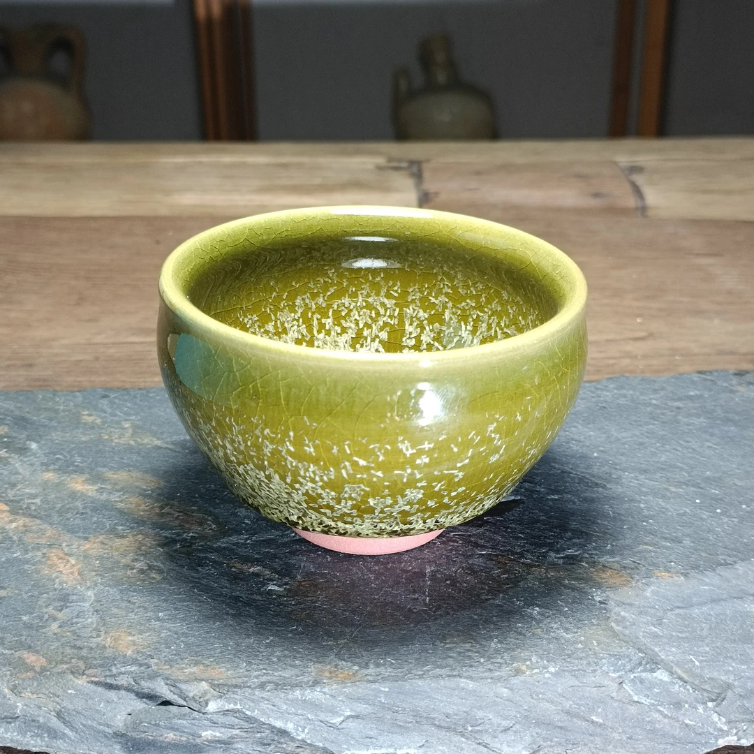 建窑建盏主人杯（春江花月夜）茶具品茗杯9*6cm口径