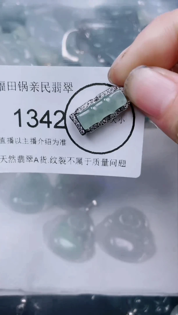 【闪购商品】翡翠颈饰未镶嵌1342.....吊坠统一配皮绳
