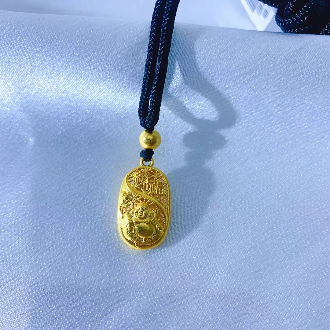 【伟新源】足金999 古法笑口常开佛5.04克