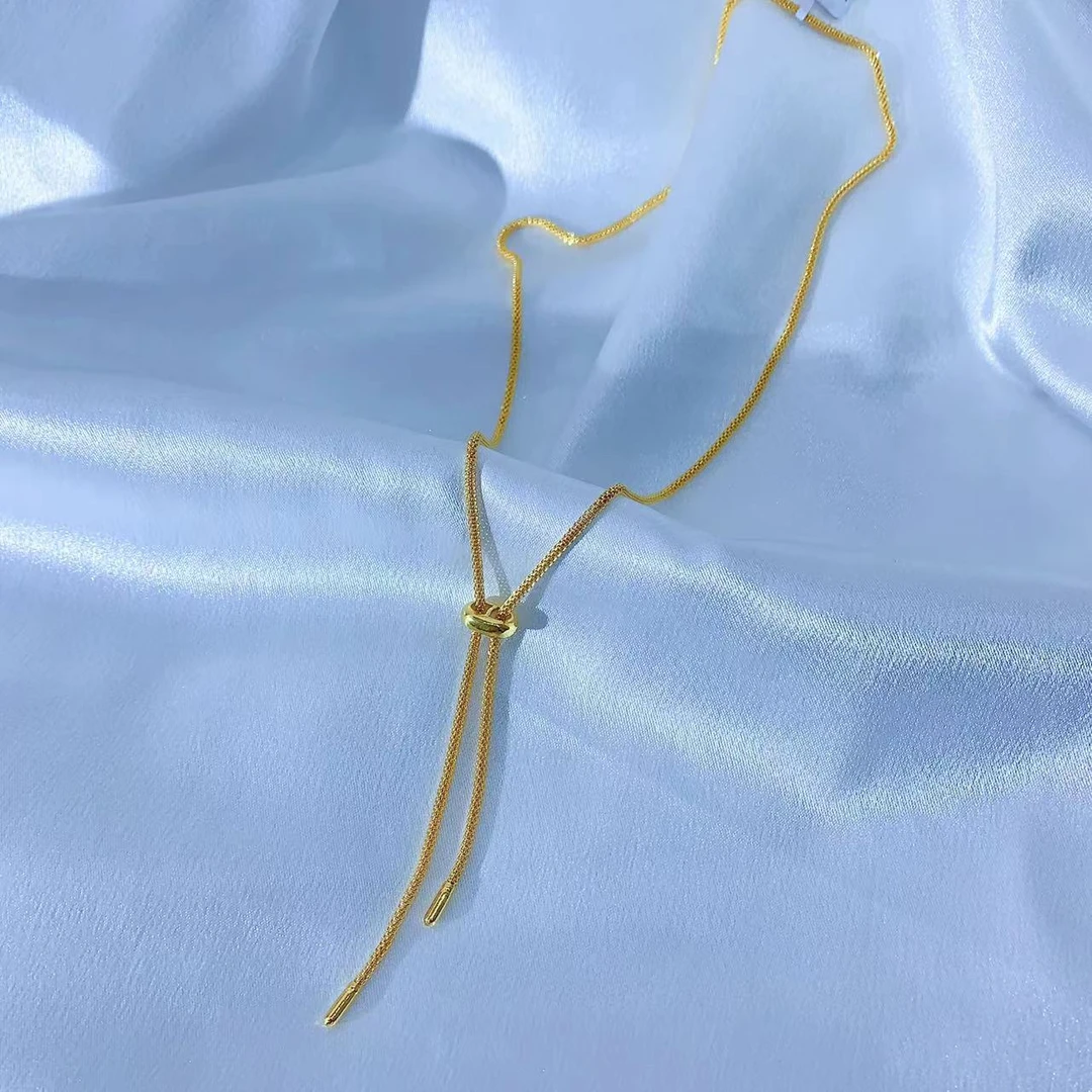 【伟新源】足金999  5G工艺 编织绳项链60cm可调节