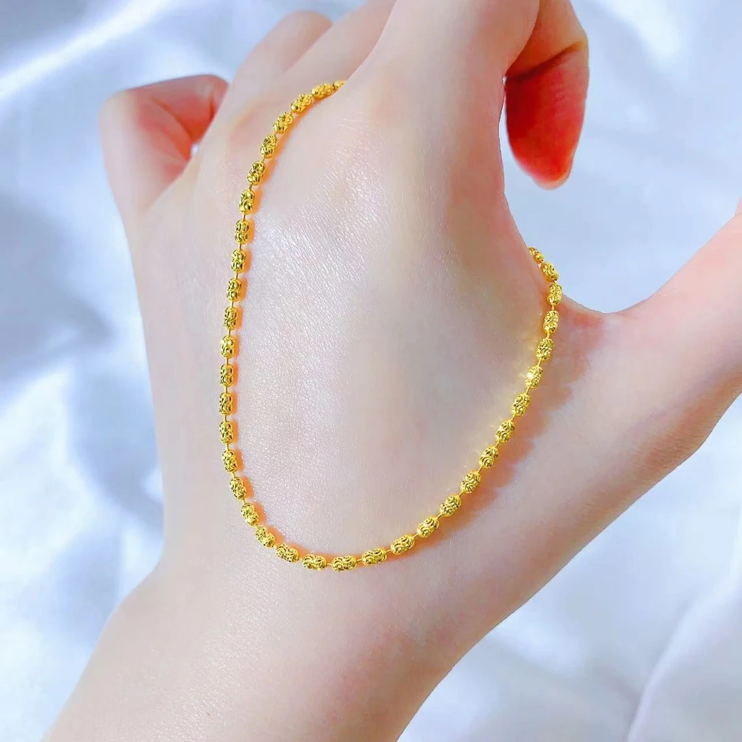 【伟新源】足金999 5G工艺 大钻s石项链 （多退少补）