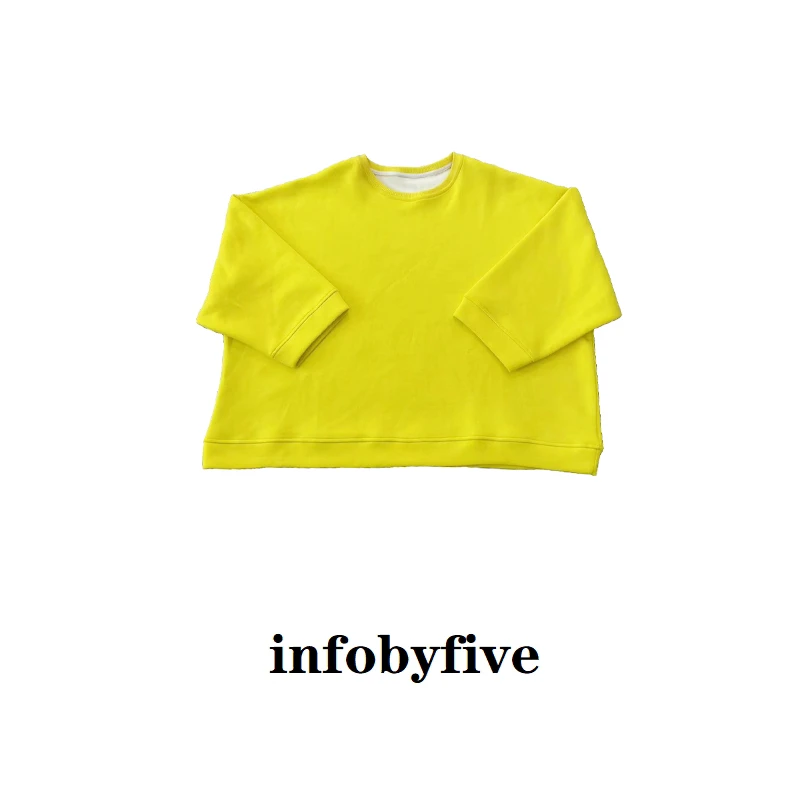 infobyfive福利春季新款时尚宽松休闲潮流长袖卫衣潮女HJ06996A