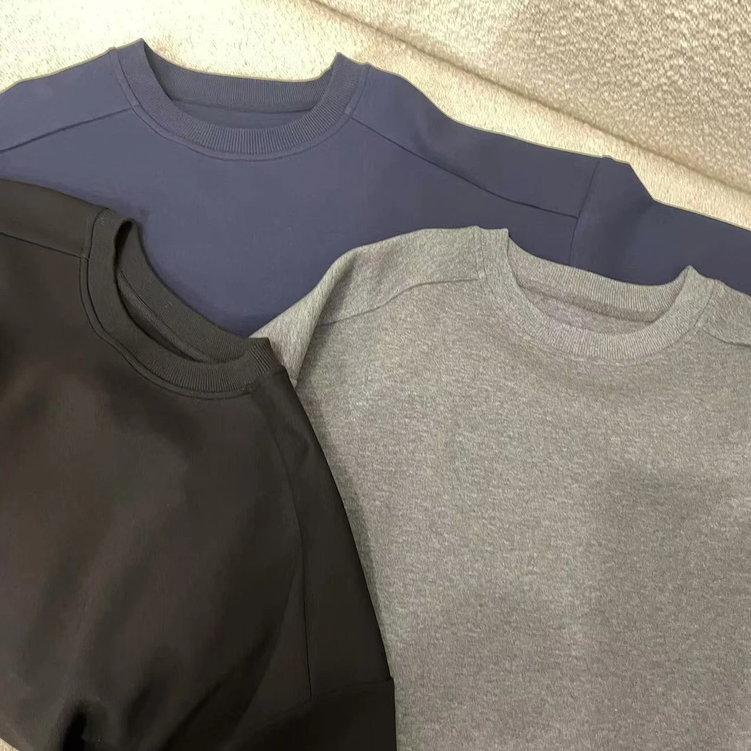 infobyfive2024秋冬新款百搭插肩袖彩色圆领长袖卫衣2DJ1802