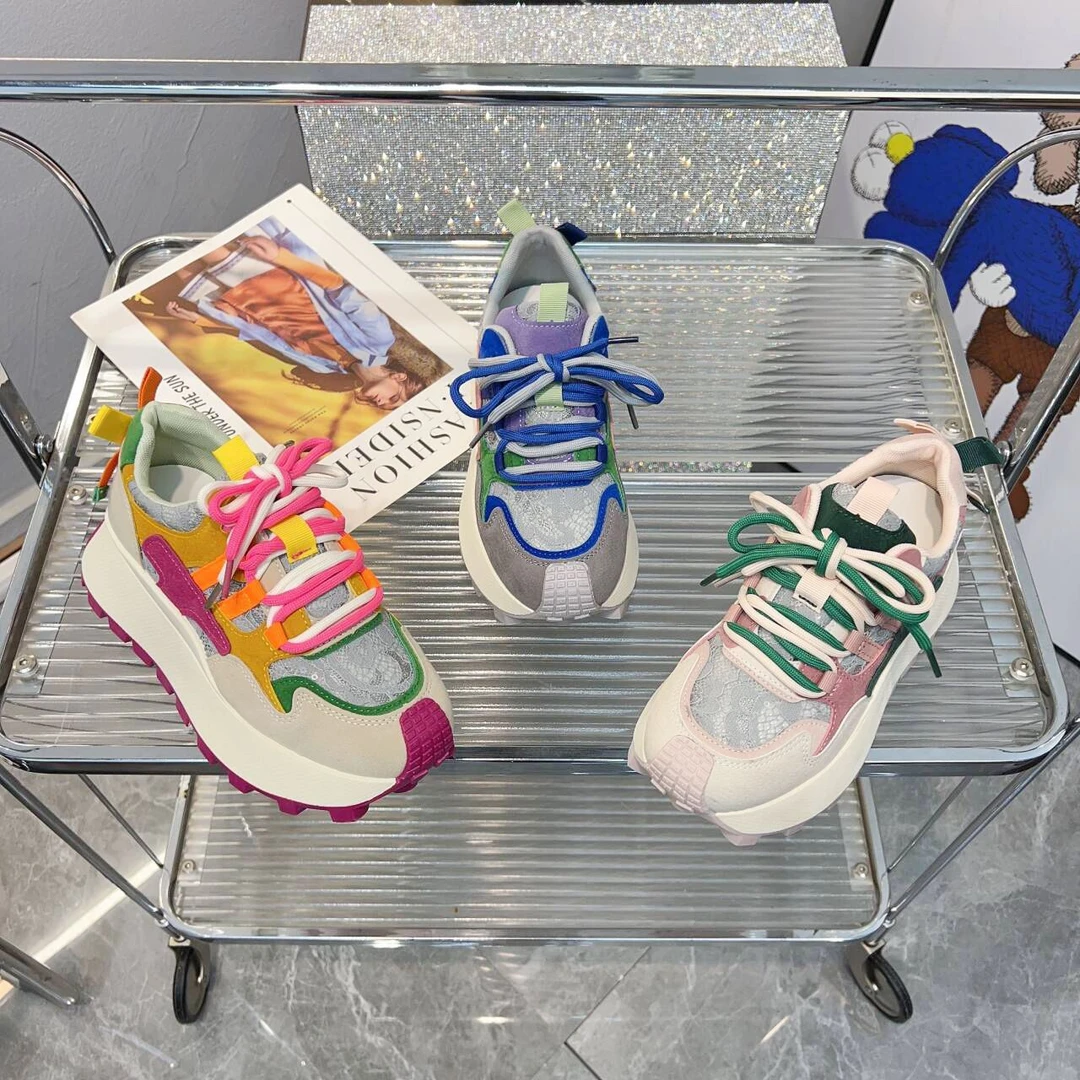 阿甘鞋女2024夏季新款厚底韩版百搭跑步鞋软底轻便潮流运动女鞋