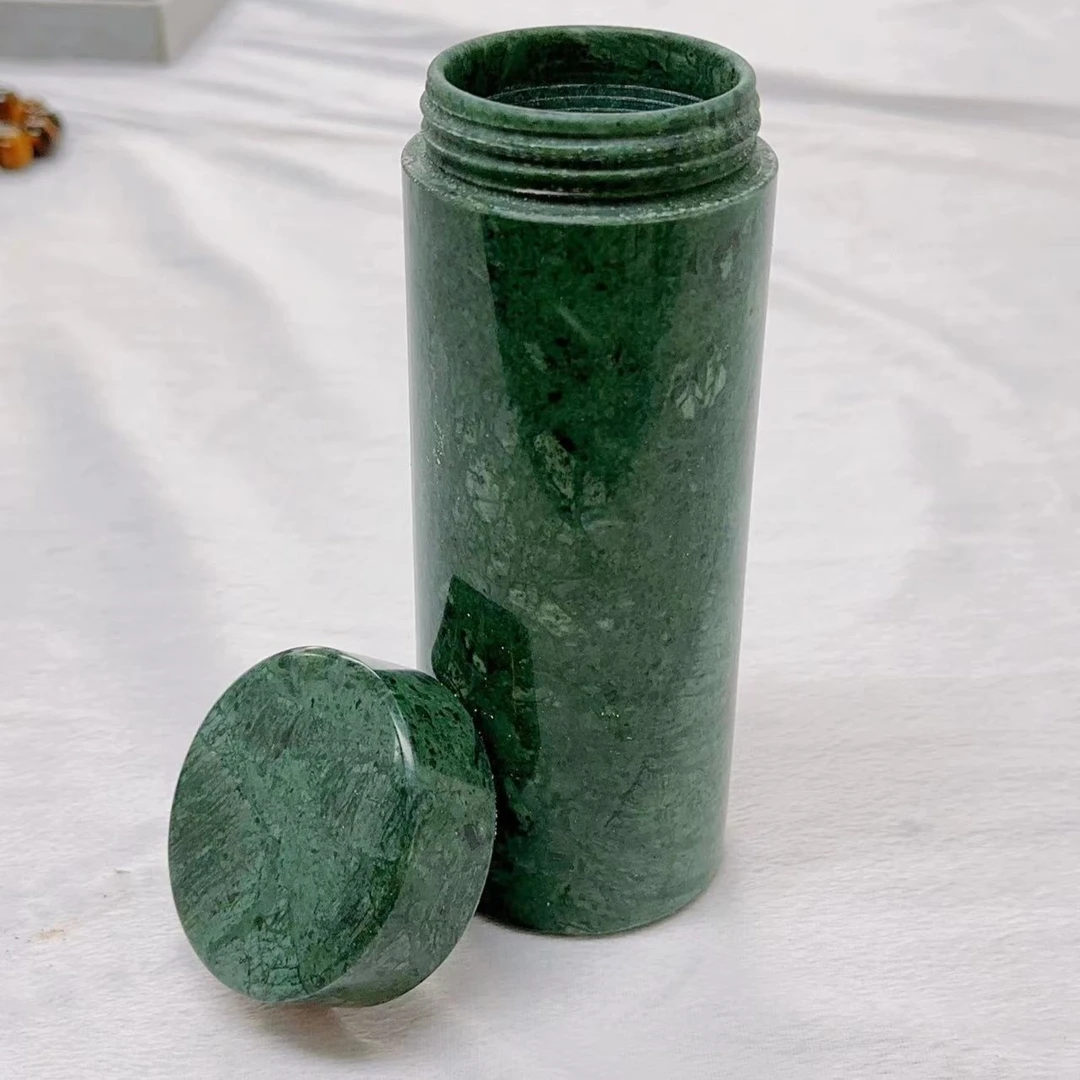 西藏藏玉料子随身玉杯子健康饮水不同的玉石纹路一物一证包退换