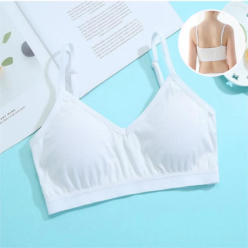 儿童内衣女文胸发育期12岁女童吊带学生防凸点女孩小背心透气薄款