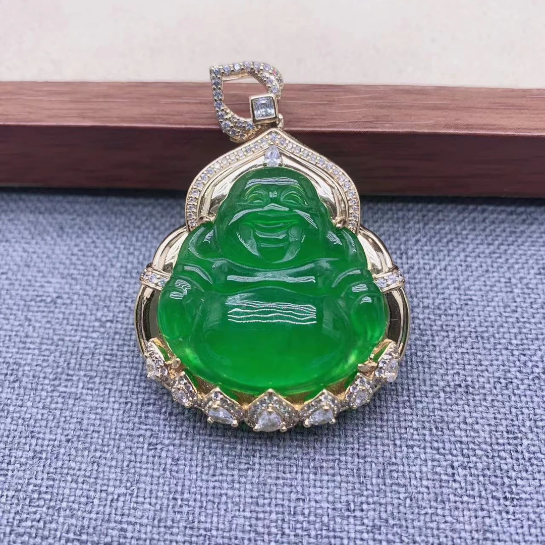 佛公大肚佛吊坠项链