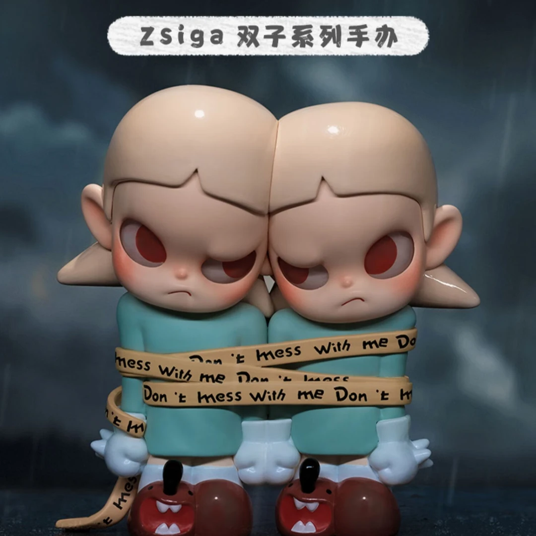 【默认拆盒】 Zsiga 双子系列手办盲盒潮玩玩具