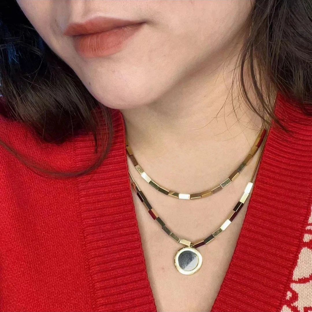 钛钢项链 高定轻奢叠戴项链