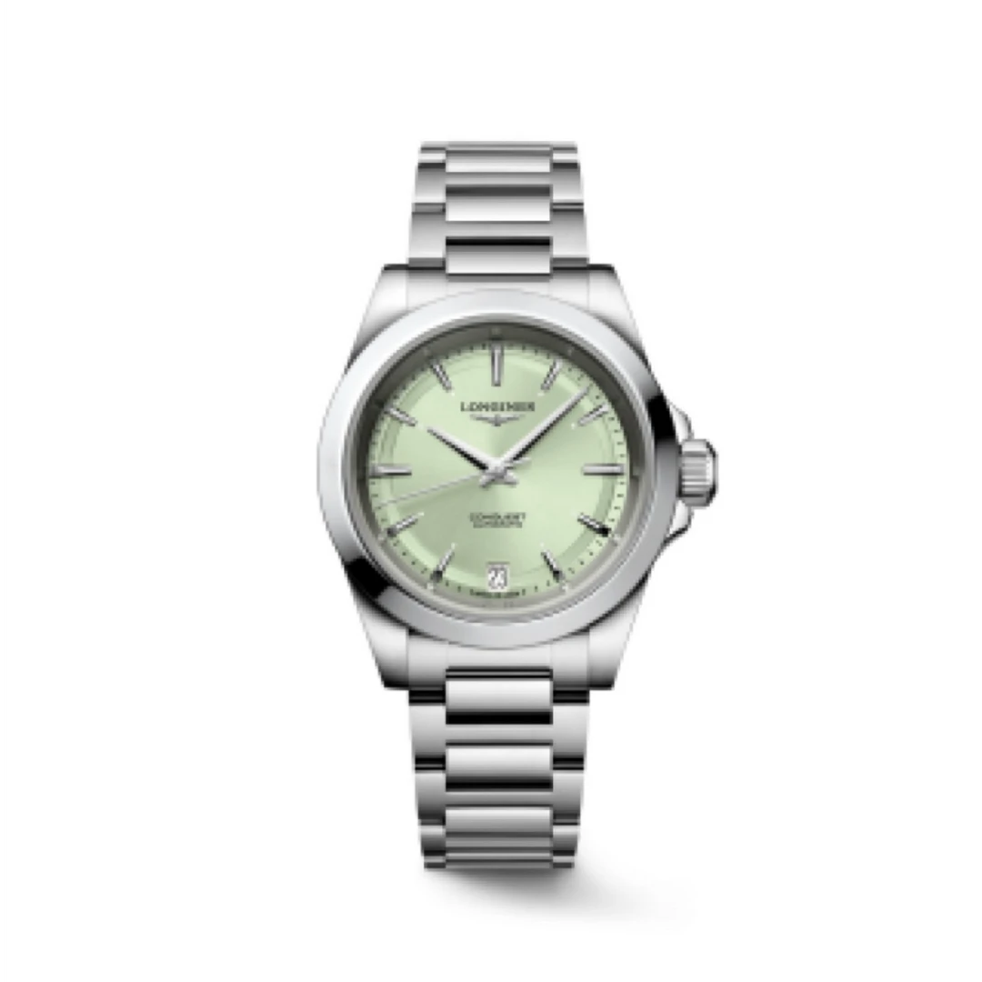 99新 Longines/浪琴 康卡斯/悦动L3.430绿盘/34mm/女款