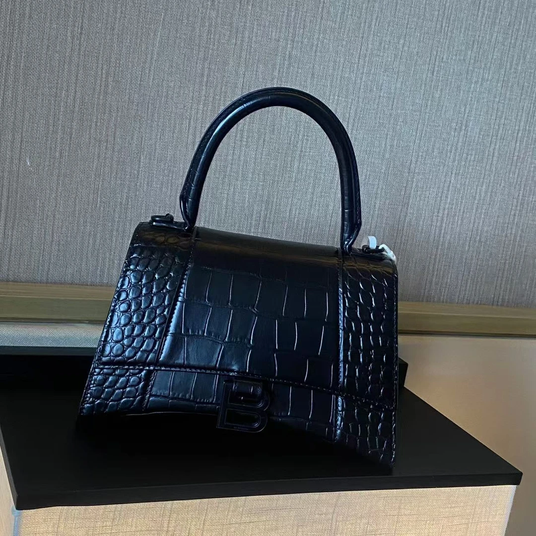 Balenciaga/巴黎世家 单肩包 包展 黑色沙漏包 vv6254/2410