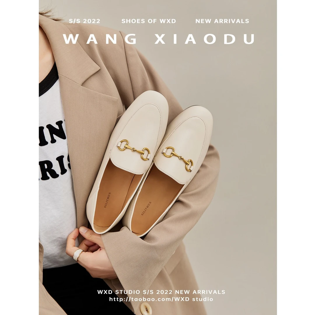 【王小毒】现货 纽约时报●英伦马衔扣小皮鞋新款真皮乐福鞋女鞋