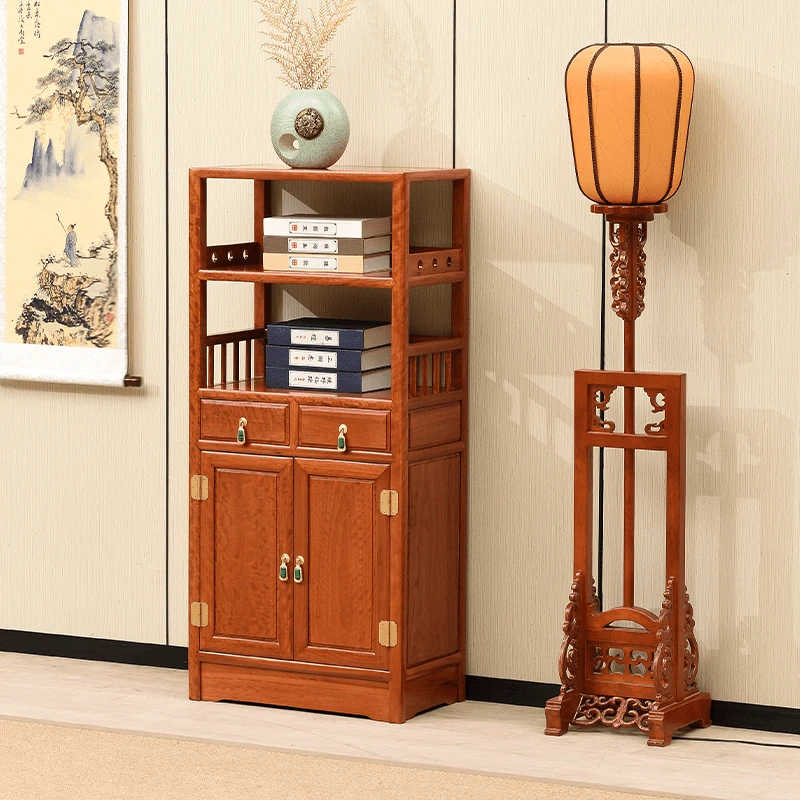 老挝花梨书柜家用简约实用书架储物柜收纳柜新中式源头工厂批发