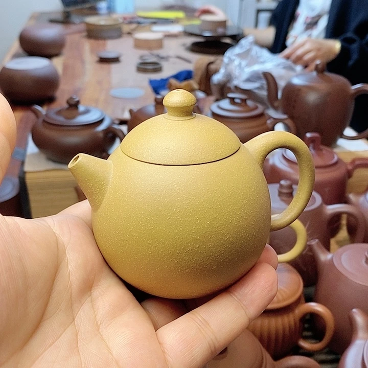 紫砂茶壶半手制龙蛋壶