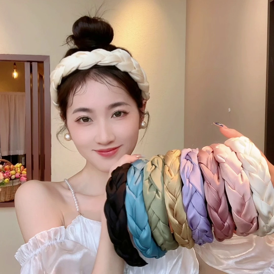 俏朵姸发饰 洗脸发箍女防滑春夏高颅顶宽边高级感头箍发卡发捆