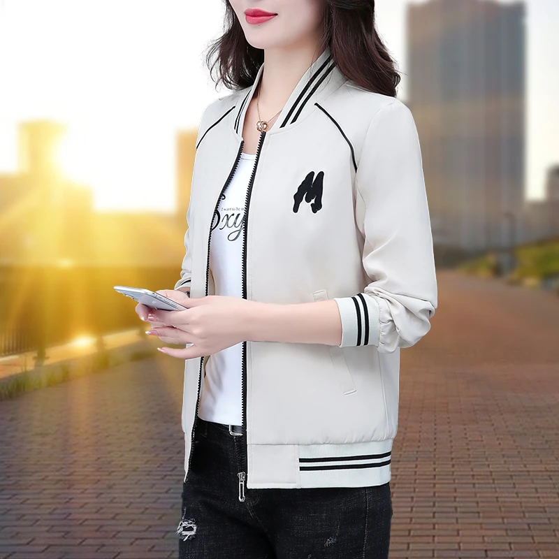 棒球服外套女春秋短款秋季休闲百搭运动夹克上衣爆款洋气