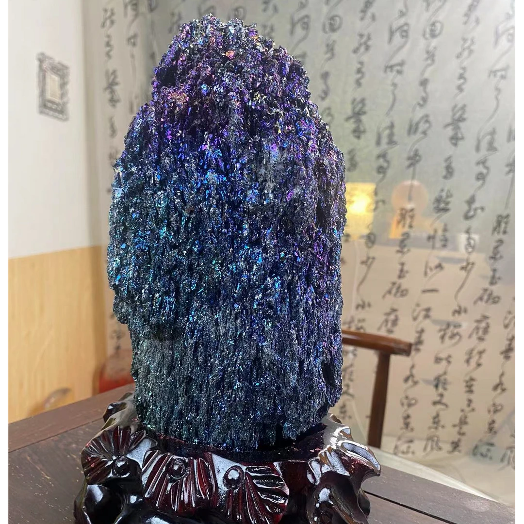 七彩矿石渐变家居饰品书房摆件