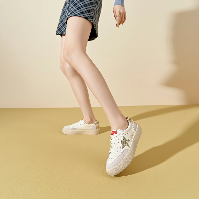 【邱莹莹专属】卓诗尼板鞋2023新秋休闲鞋女运动小白鞋302D27933