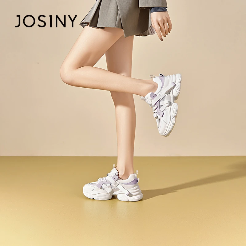 卓诗尼2024年夏季百搭透气时尚休闲鞋ins厚底老爹鞋4J1A21742