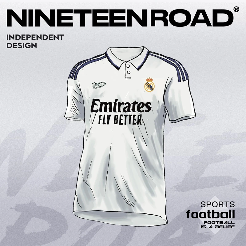 【皇马】Kross-22/23赛-King-潮流百搭日常美式球衣宽松重磅-TEE