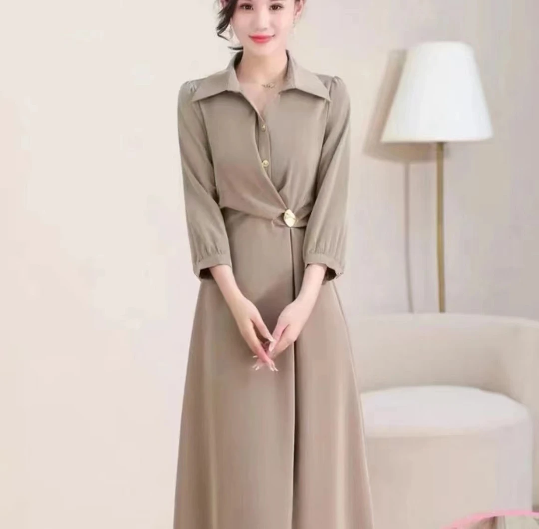 【Y3475】气质高级感长款裙子新款