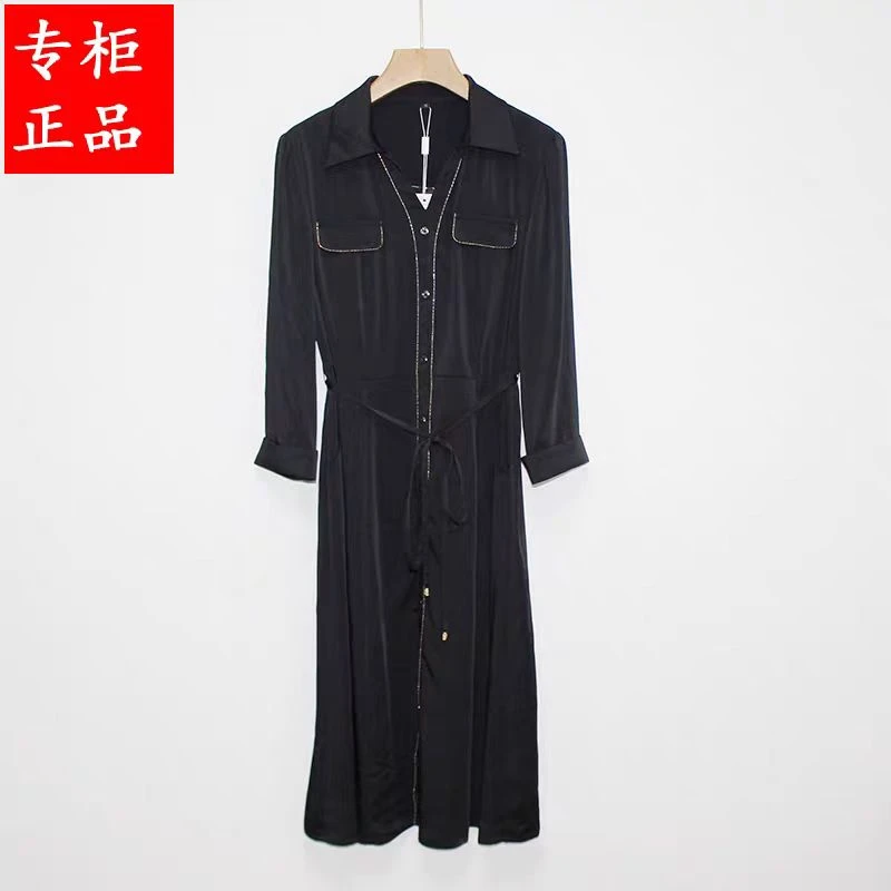 【Y3432】秋季新款气质百搭中长款显瘦连衣裙