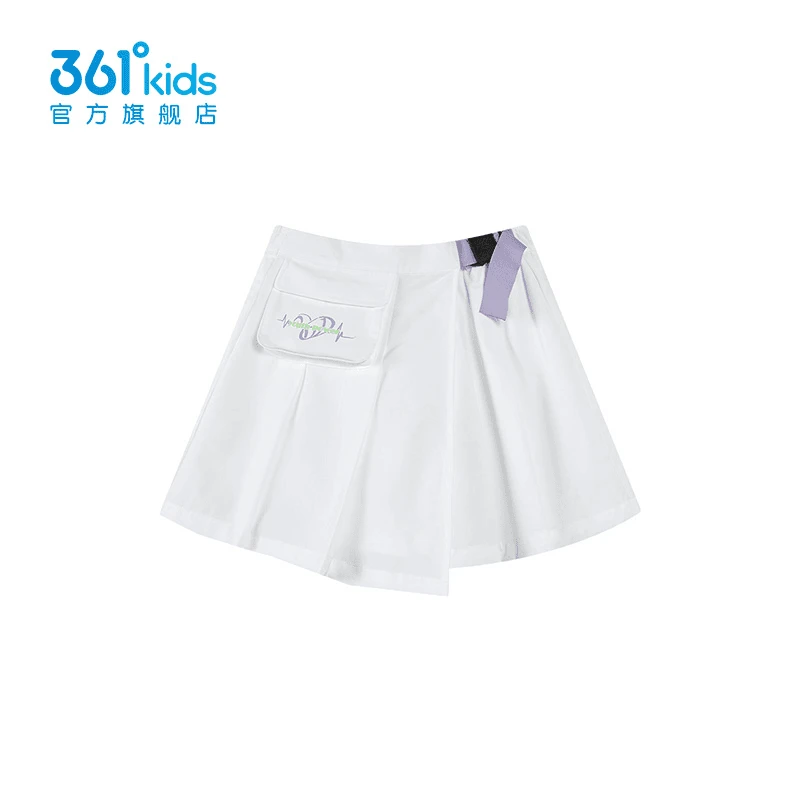 361°kids儿童童装小童女童梭织裤裙夏季中大童时尚运动速干裙子
