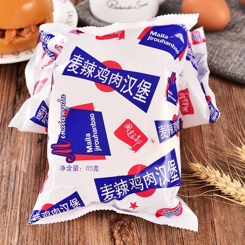 香辣鸡肉汉堡怀旧麦辣鸡肉面包网红零食夹心面包整箱学生早餐零食