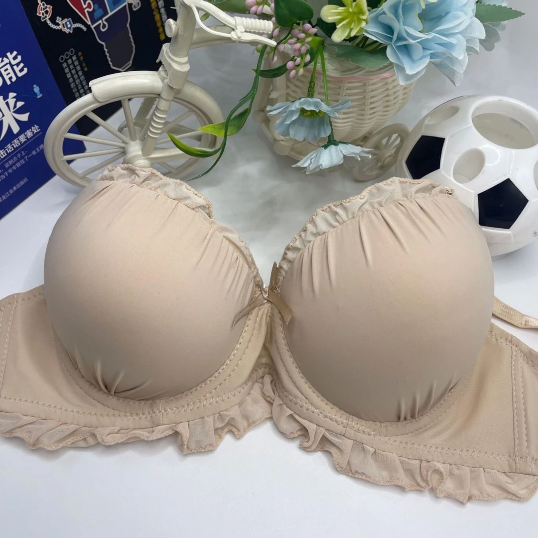 大杯1/2内衣女文胸高级法式聚拢气质内衣小胸显大提上托带钢圈