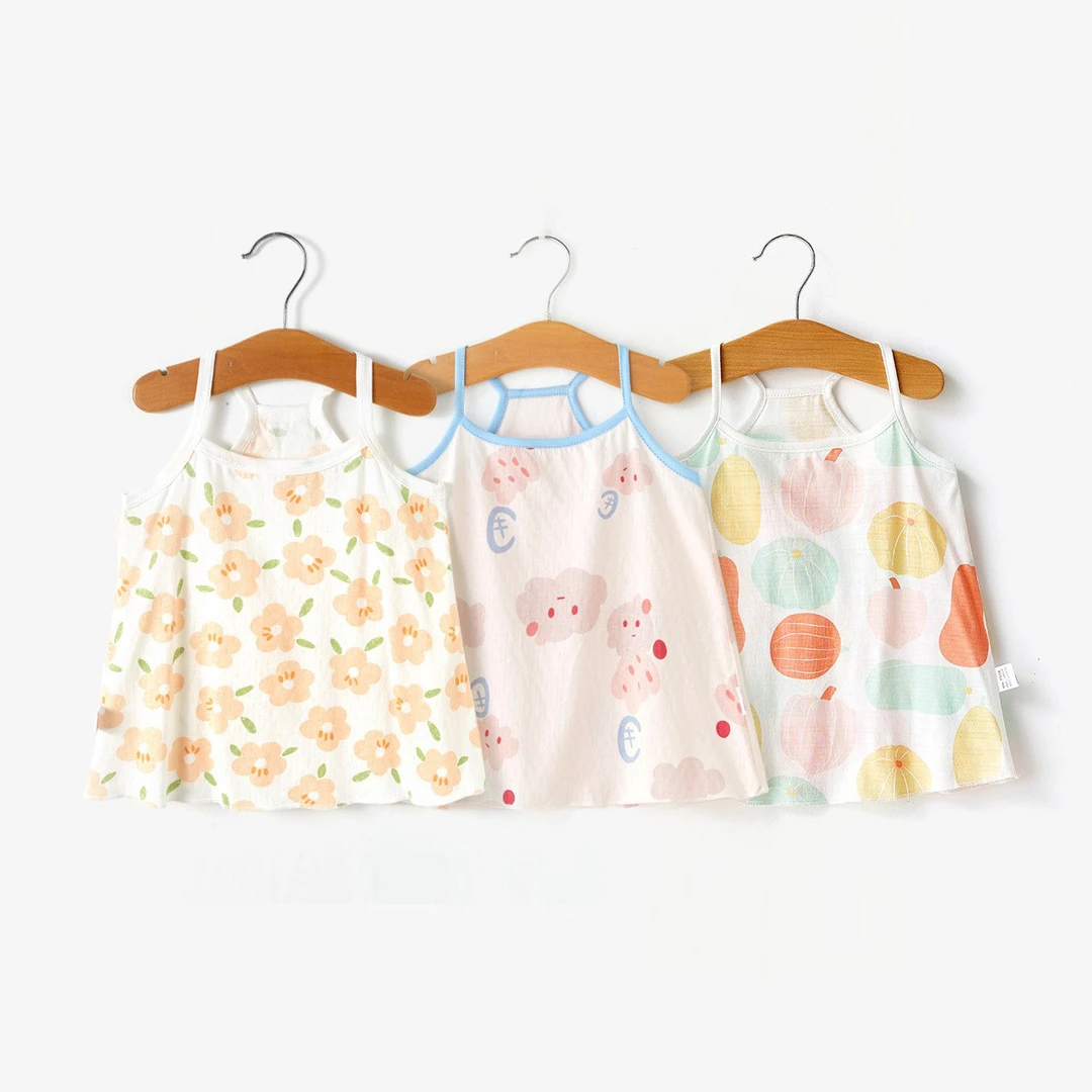 女孩吊带裙女童碎花裙软婴儿连衣裙夏季薄款女宝宝裙子纯棉公主裙