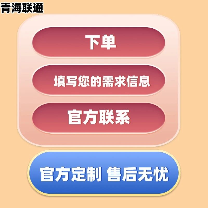 【业务定制】青海联通用户业务定制需求预约单