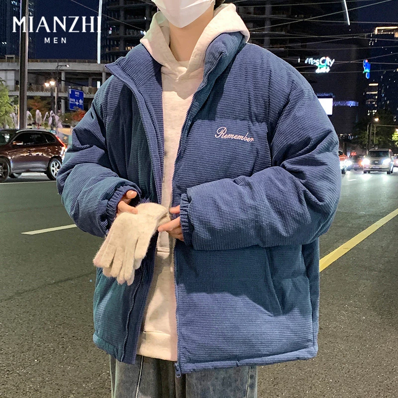 2025新品棉致灯芯绒棉衣男士外套秋冬季款潮牌棉服面包服加厚棉袄