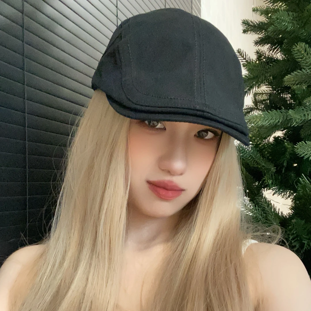 its2d前进帽百搭小众复古网感显脸小辣妹鸭舌贝雷帽高智感帽子