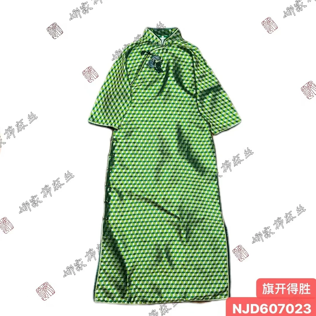 娜家国风非遗旗开得胜旗袍NJD（607023）复古高考毕业季