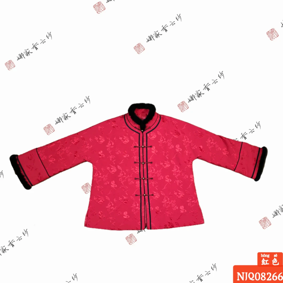 娜家丝毛提花镶边棉衣NJQ(08226)