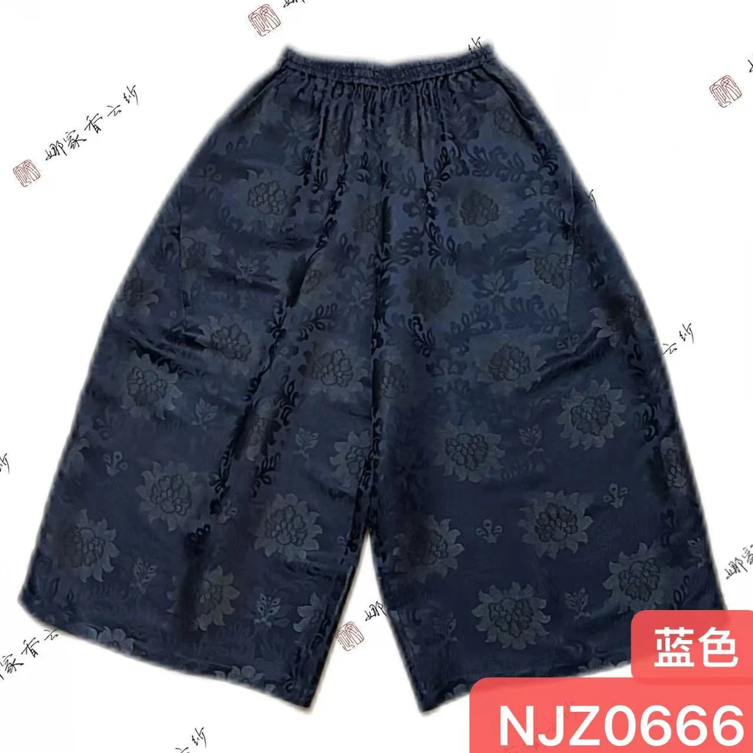 娜家织锦阔腿裤NJZ（0666）