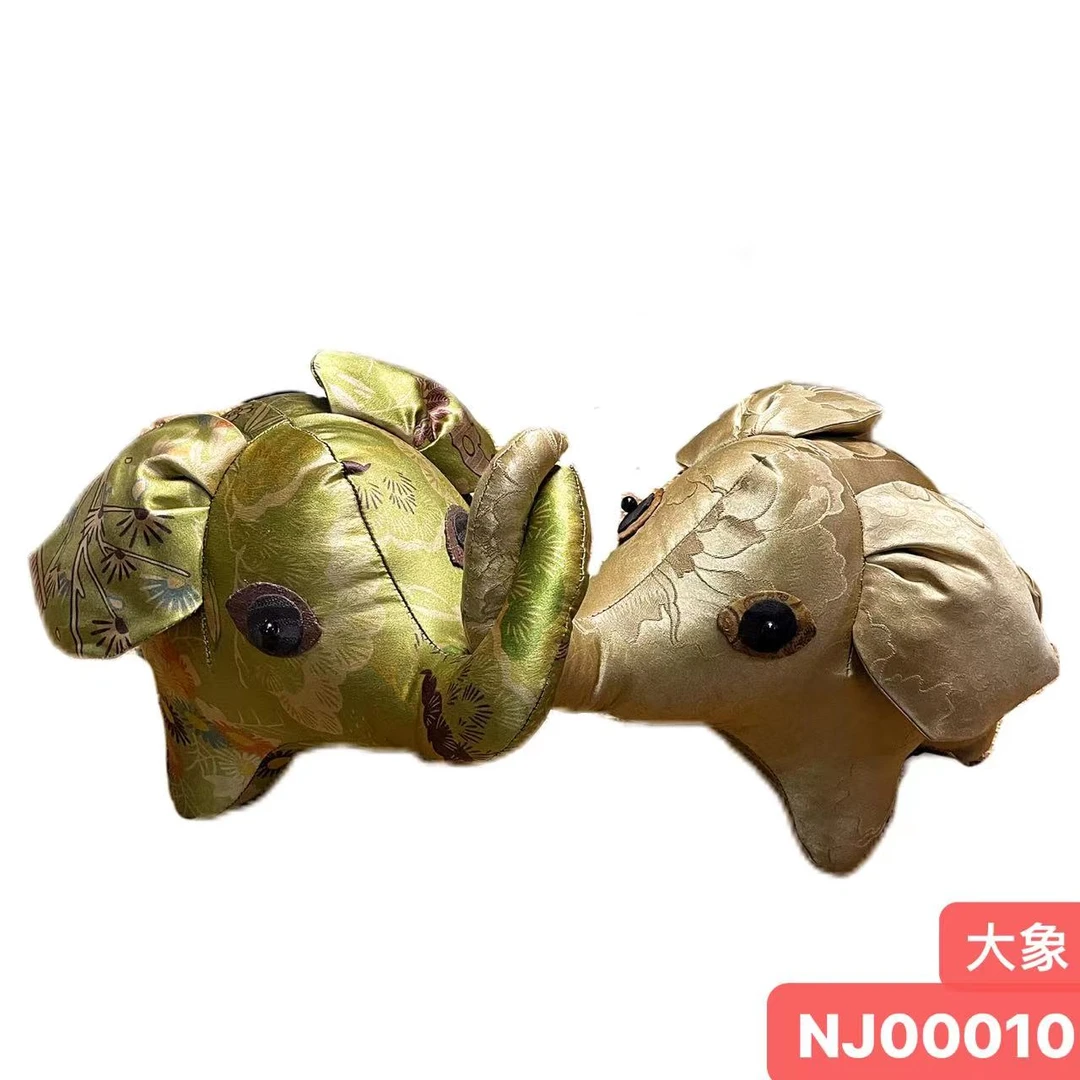 娜家香云纱大象挂件摆件NJ（00010）花型随缘